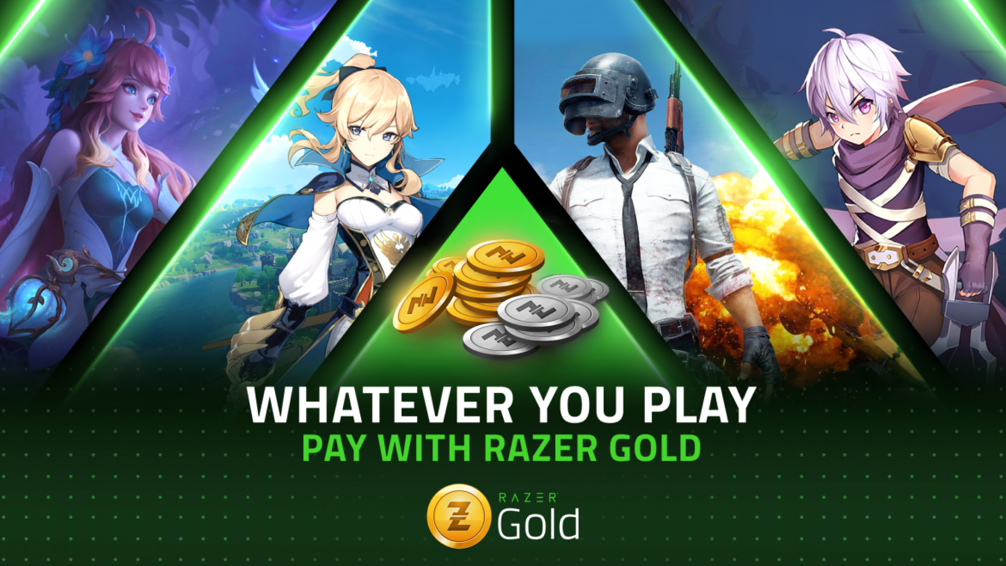 Пополнение игр через Razer Gold